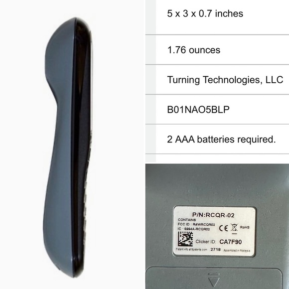 Turning Technologies QT2 response device student education college learning - Picture 3 of 5